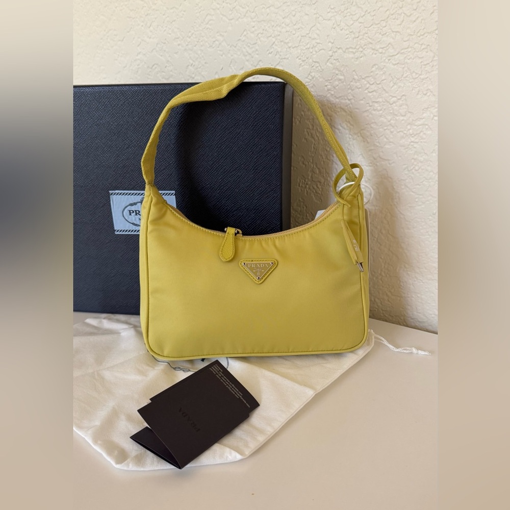 Prada Mustard Yellow Shoulder Bag